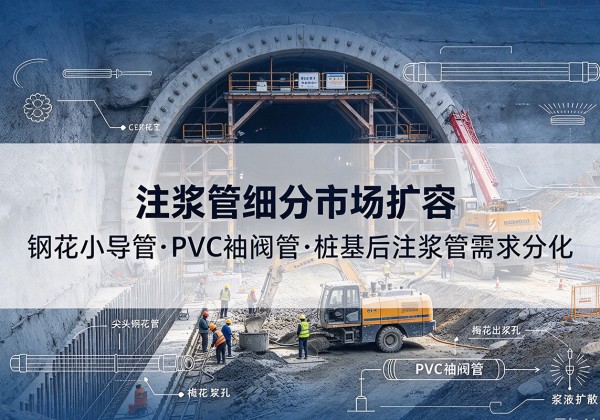 新疆注浆管细分市场扩容，隧道钢花小导管、PVC 袖阀管、桩基后注浆管需求分化
